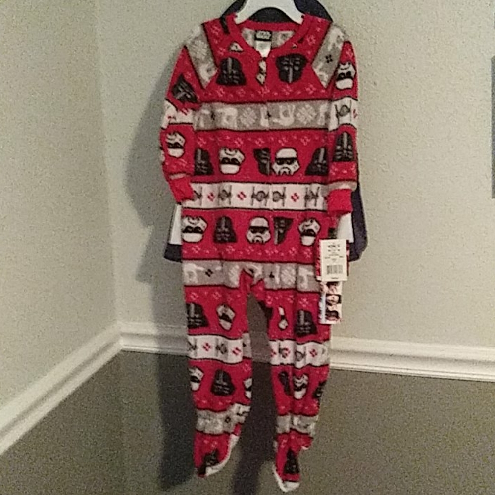 Star wars footed pajamas